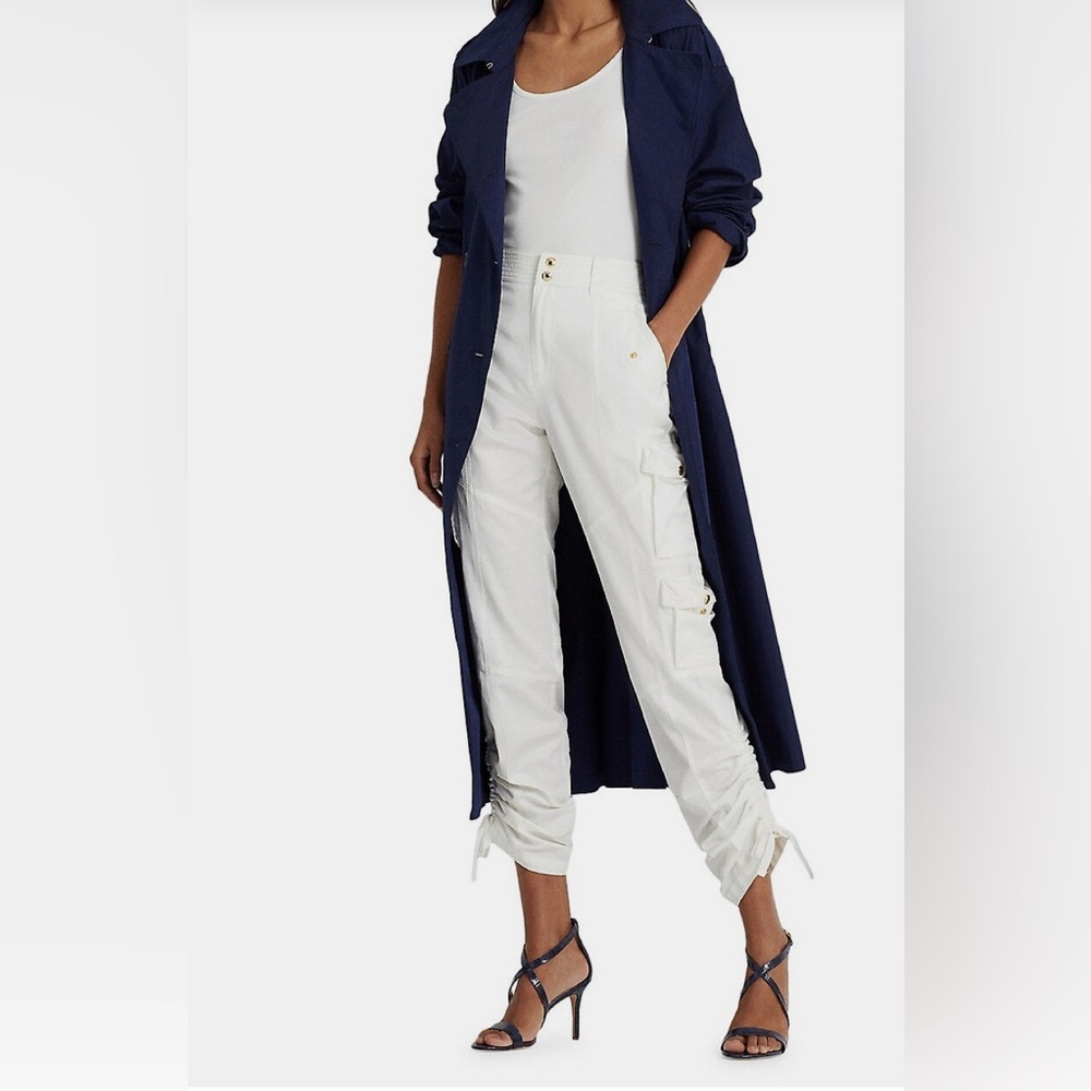 Lauren Ralph Lauren Shantung Cargo Pants - Picture 3 of 16
